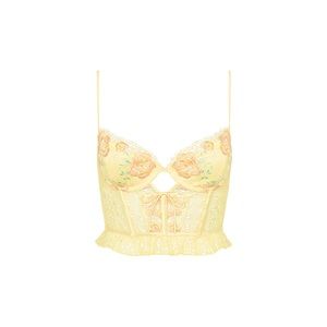 For Love and Lemons Vintage Eyelet Rose Bustier